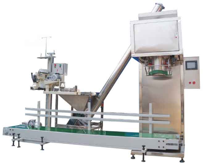 YX-DGS粉類(lèi)大包裝灌裝機(jī)(2-50公斤,主機(jī),上料機(jī),傳輸帶,縫包機(jī),控制器連網(wǎng))